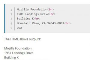 br tag example