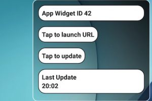 building android app widget