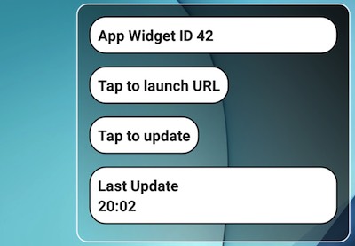 building android app widget