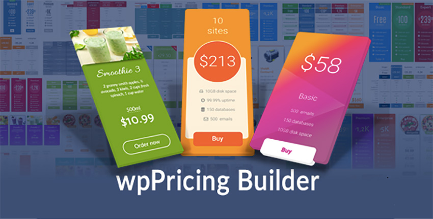 WP Pricing Table Builder