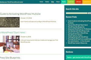 blog with category styling
