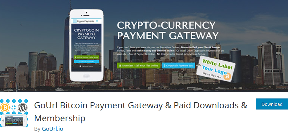 GoUrl Bitcoin Payment Gateway Paid Downloads Membership