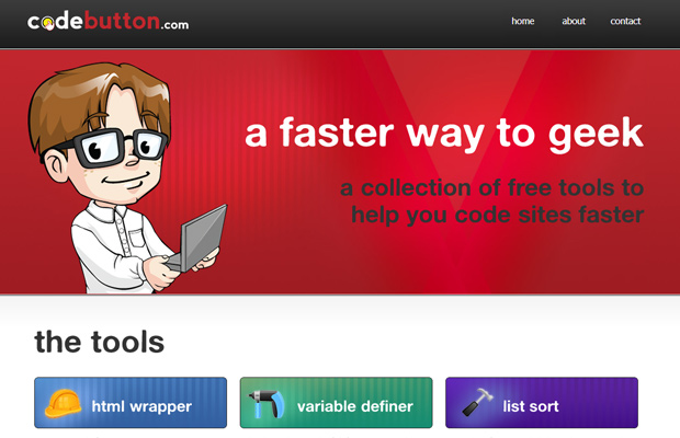 codebutton website layout design inspiring