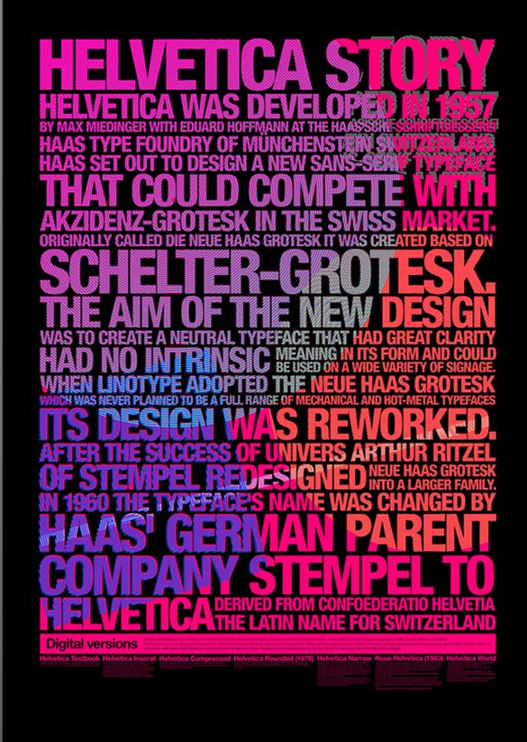 Helvetica Story Poster