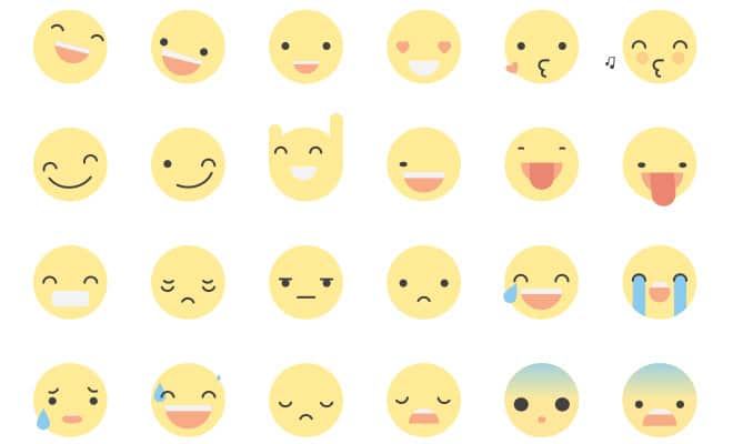cute yellow animated smiley icons