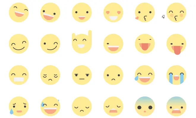 cute yellow animated smiley icons