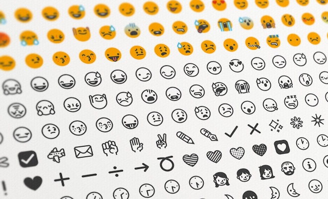 flat emoticons smiley icons sentoj