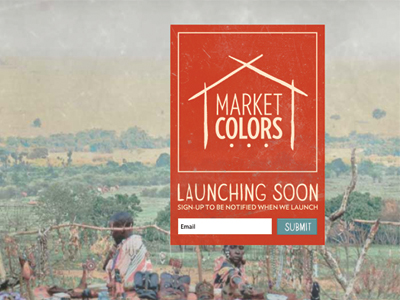 Market Color splash signup form webpage