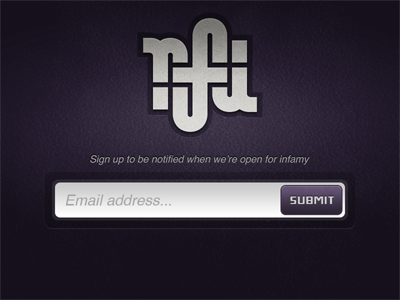 Landing page website design layout signup form