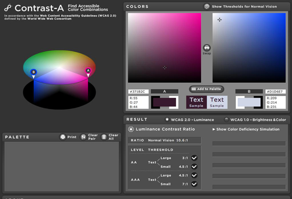 Contrast-A: Find Accessible Color Combinations