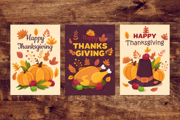 Happy Thanksgiving Day Banner Set