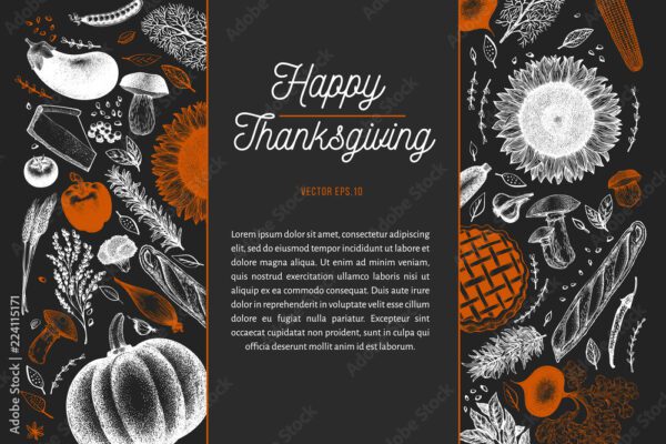 Happy Thanksgiving Day Design Template