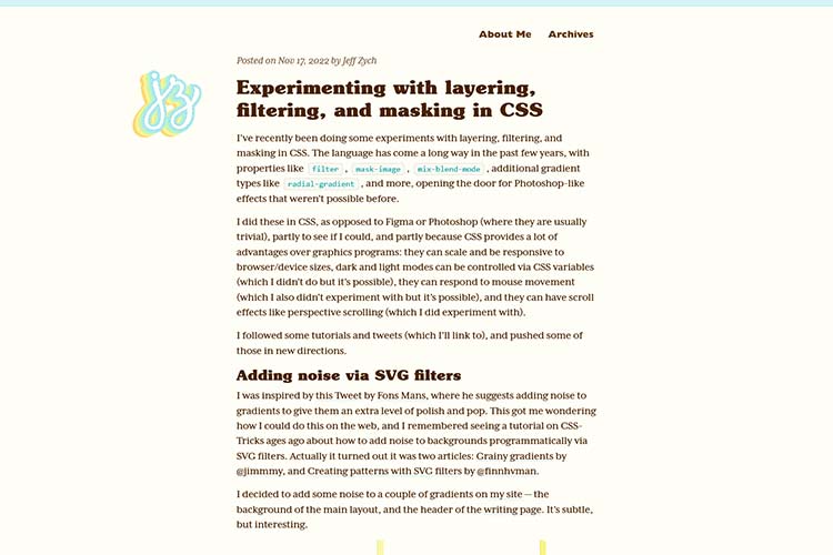 Example from Experimenting with layering, filtering, and masking in CSS