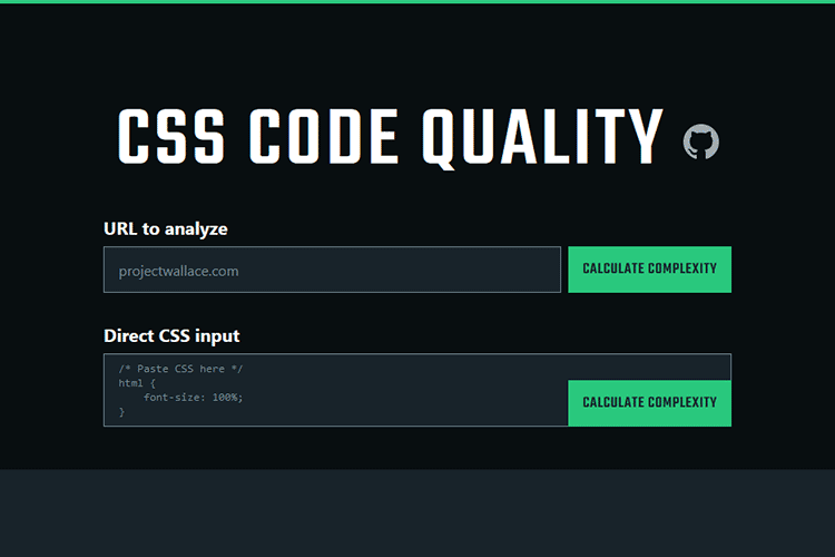 Example from Online CSS Code Quality Analyzer