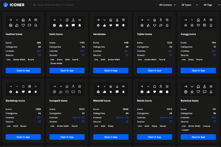 Tiny Little Tool for Web Designers Iconer