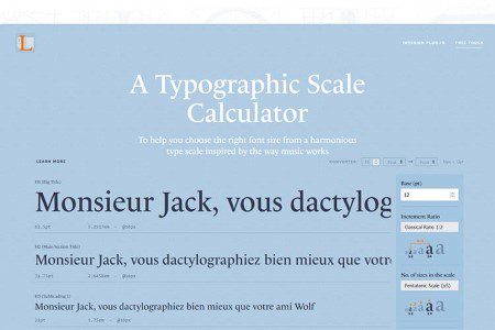 Tiny Little Tool for Web Designers A Typographic Scale Calculator