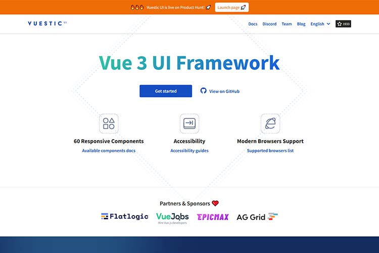 Example from Vuestic UI