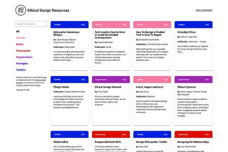 Tiny Little Tool for Web Designers Ethical Design Resources