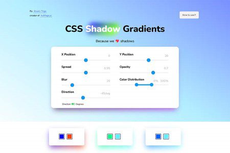 Tiny Little Tool for Web Designers CSS Shadow Gradients
