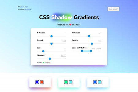Tiny Little Tool for Web Designers CSS Shadow Gradients