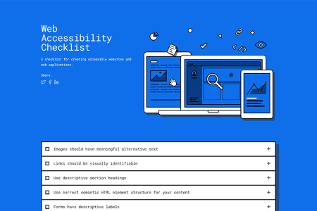 Tiny Little Tool for Web Designers Web Accessibility Checklist