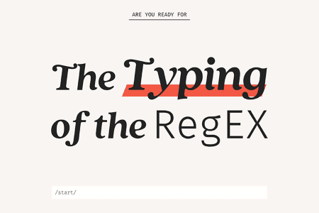 Tiny Little Tool for Web Designers The Typing of the RegEx