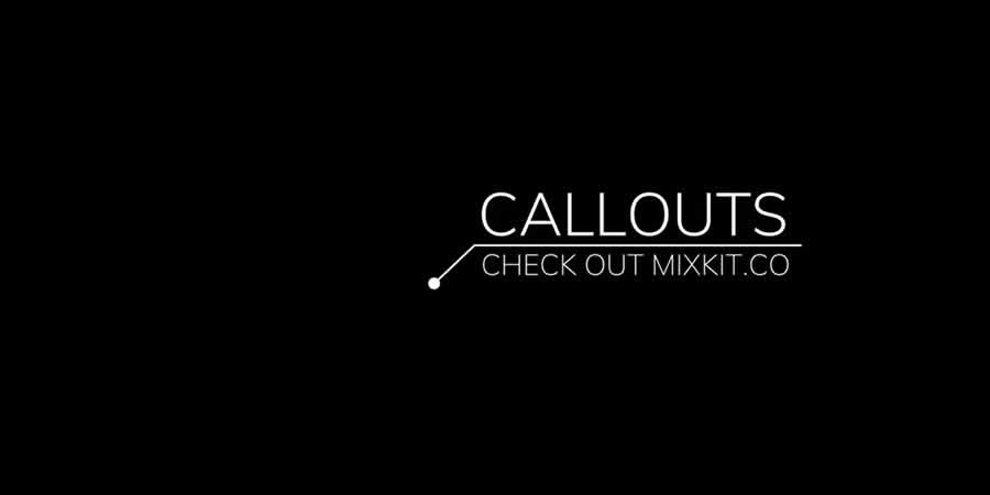 Simple Dot Callout free davinci resolve template video motion design
