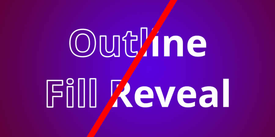 Outline Fill Reveal Title free davinci resolve template video motion design