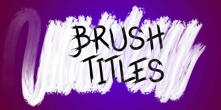 Brush Title free davinci resolve template video motion design