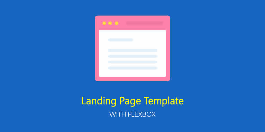 Landing Page Flexbox Free Responsive HTML CSS Web Template
