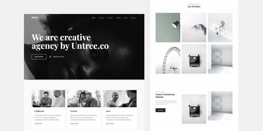 Medio Design Agency Free Responsive HTML CSS Web Template