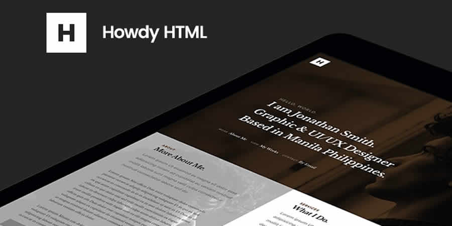 Howdy Freelancers Free Responsive HTML CSS Web Template