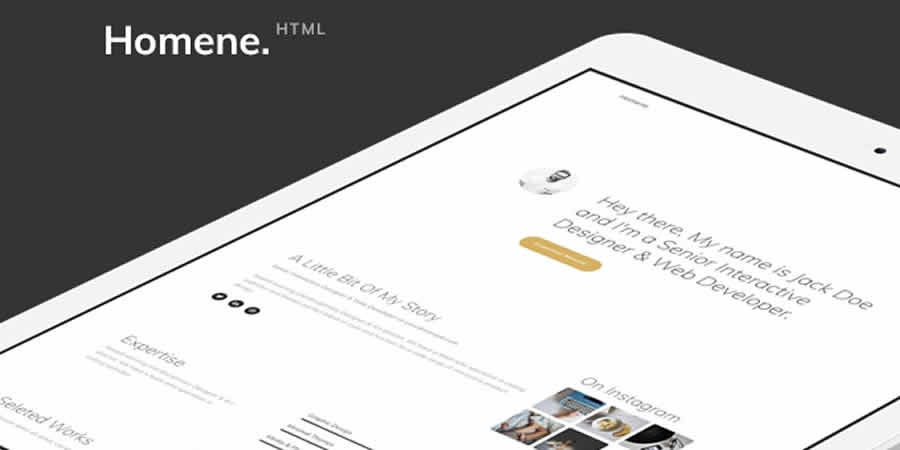 Homene One-Page Free Responsive HTML CSS Web Template