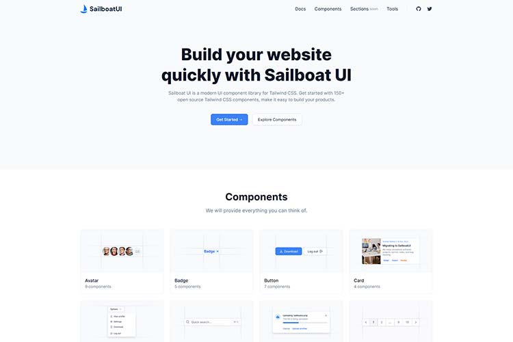 Example from Sailboat UI