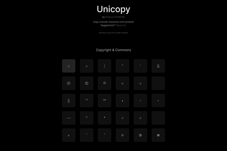 Example from Unicopy
