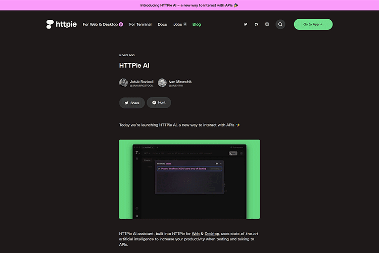 Example from HTTPie AI
