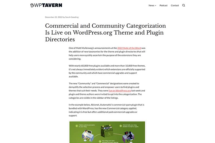 Example from Commercial and Community Categorization Is Live on WordPress.org Theme and Plugin Directories