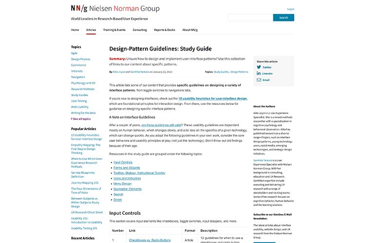 Example from Design-Pattern Guidelines: Study Guide
