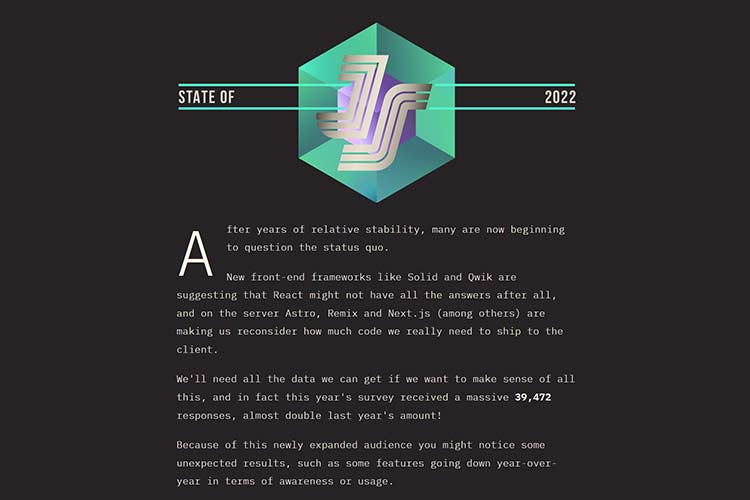 Example from The State of JS 2022