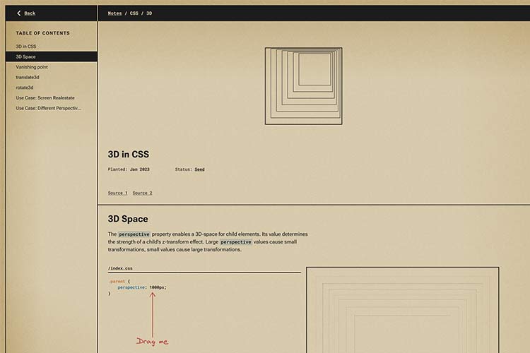 Example from 3D in CSS