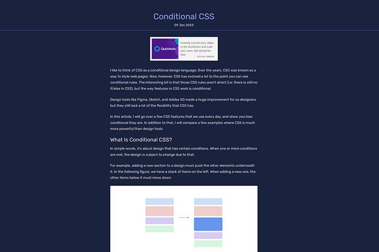 Example from Conditional CSS