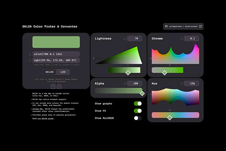 Example from OKLCH Color Picker & Converter