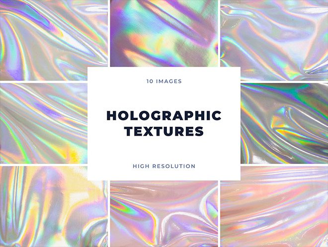 10 Free HOLOGRAPHIC TEXTURES