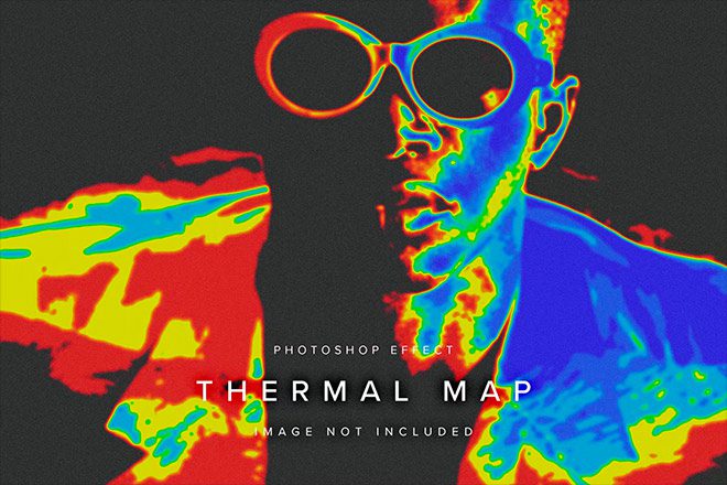 Thermal Map PSD Photo Effect