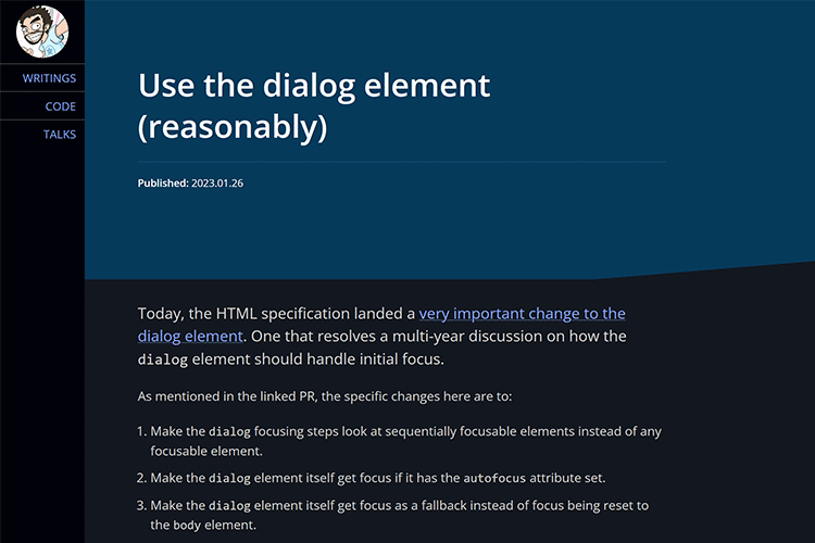 Example from Use the dialog element (reasonably)
