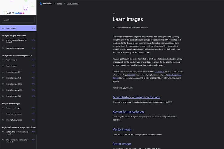 Example from Learn Images