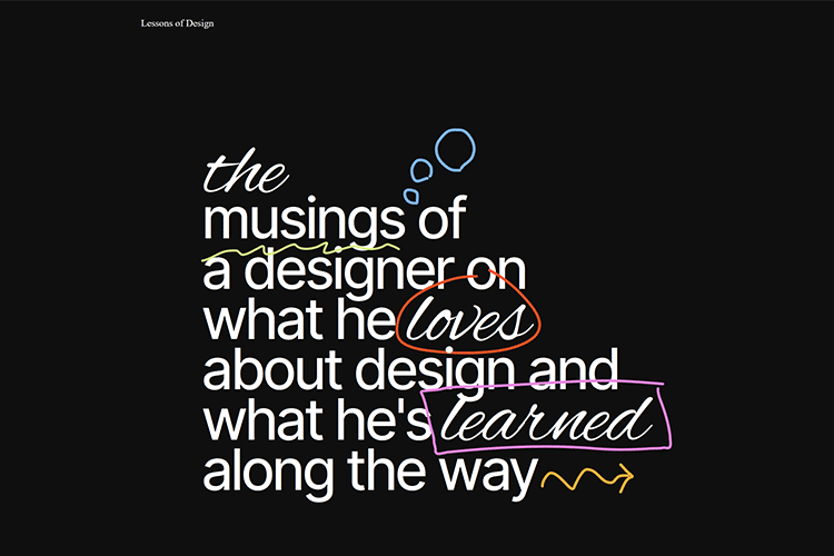 Example from Lessons of Design