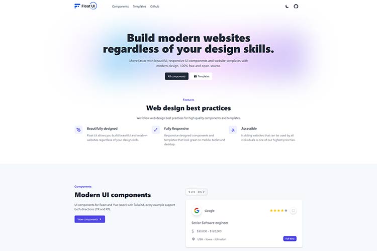 Example from: Float UI