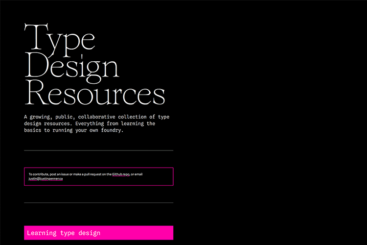 Example from Type Design Resources