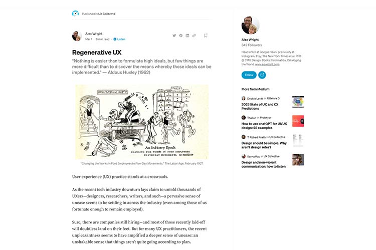Example from Regenerative UX